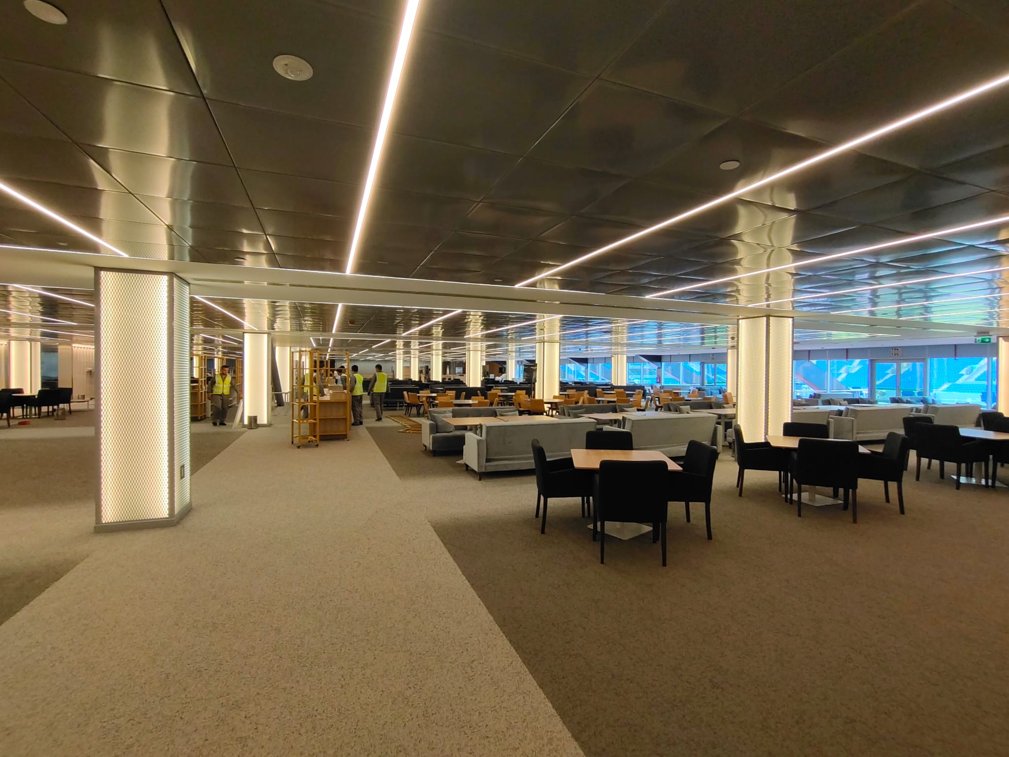 Lounge de hospitality no Stadium 974